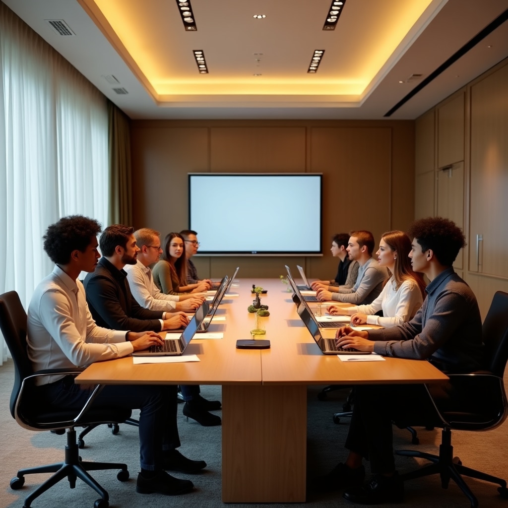 Participants in a financial decision-making workshop discussion